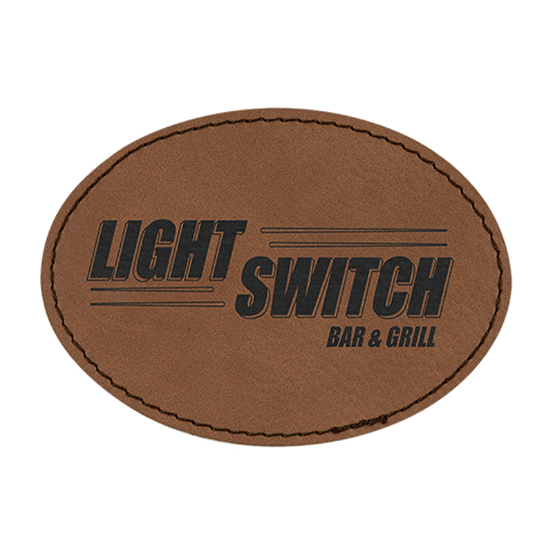 3' x 2' Oval Leatherette Patch