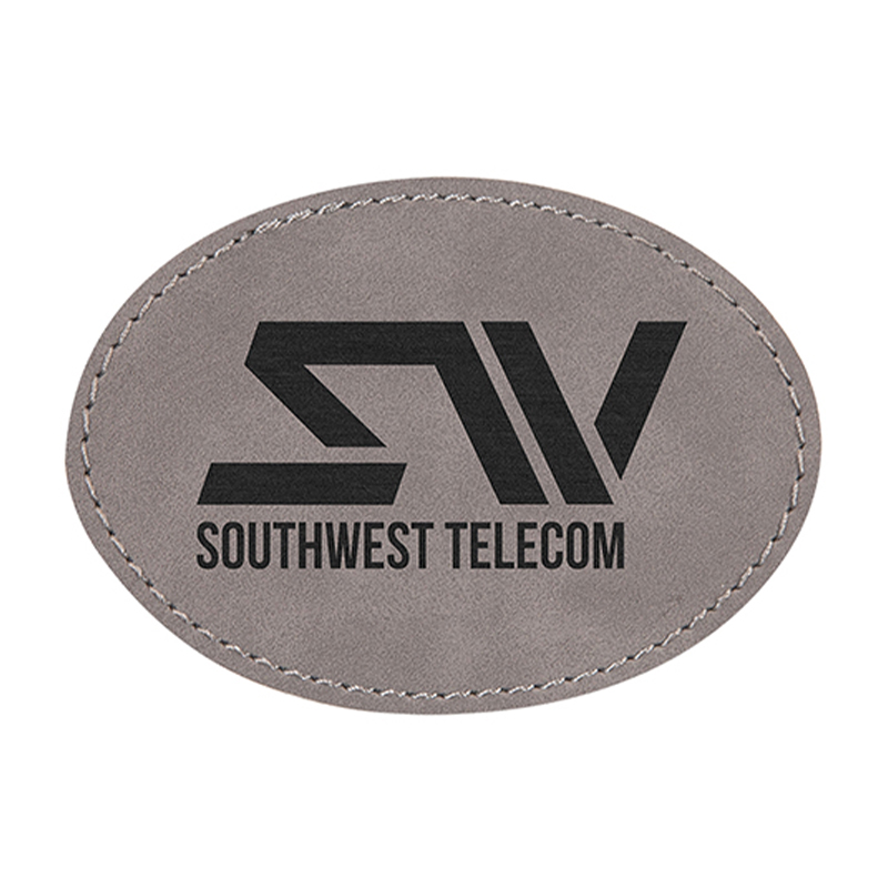 3' x 2' Oval Leatherette Patch