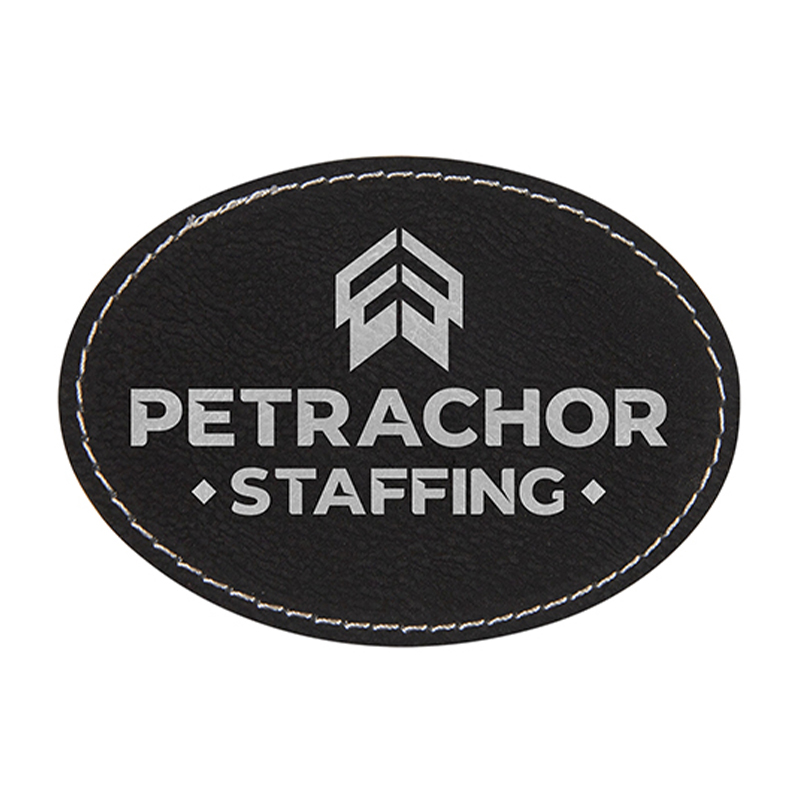 3 1/2' x 2 1/2' Oval Leatherette Patch 3 1/2' x 2 1/2' Oval Leatherette Patch