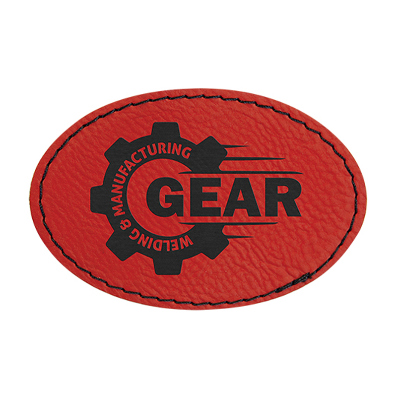 3' x 2' Oval Leatherette Patch