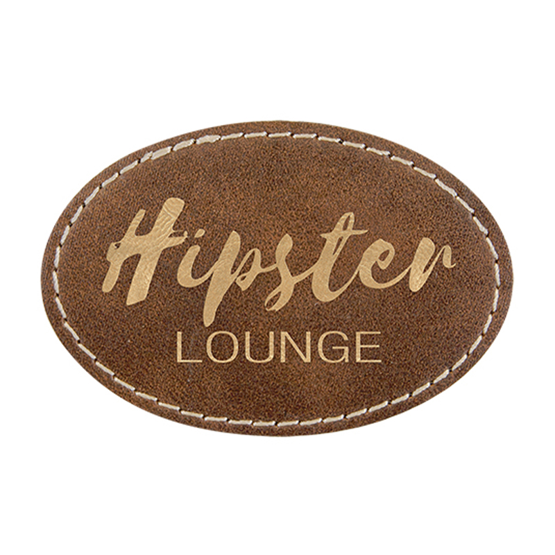3 1/2' x 2 1/2' Oval Leatherette Patch 3 1/2' x 2 1/2' Oval Leatherette Patch