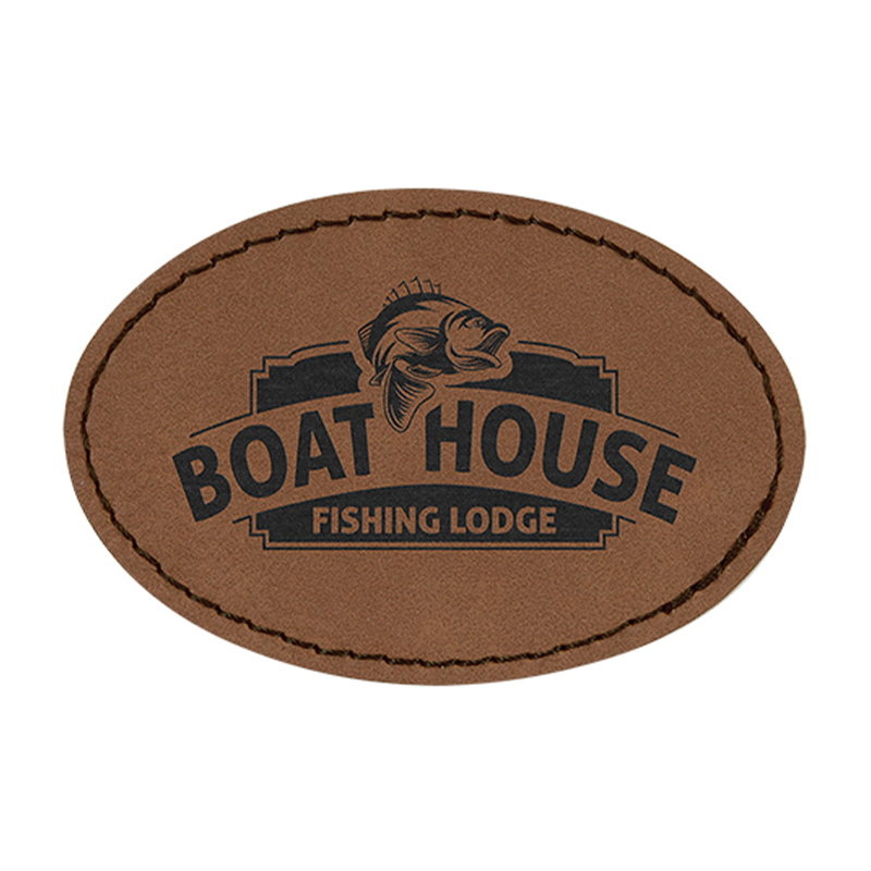 3' x 2' Oval Leatherette Patch