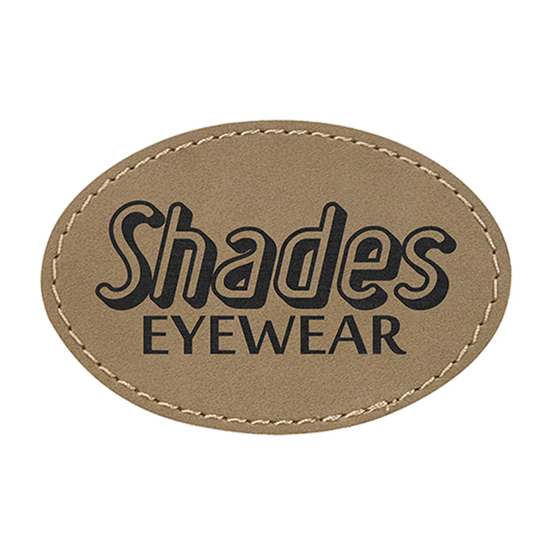 3' x 2' Oval Leatherette Patch