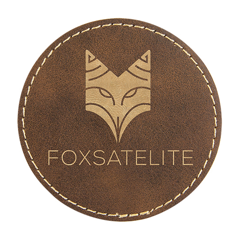 2 1/2' Round Leatherette Patch