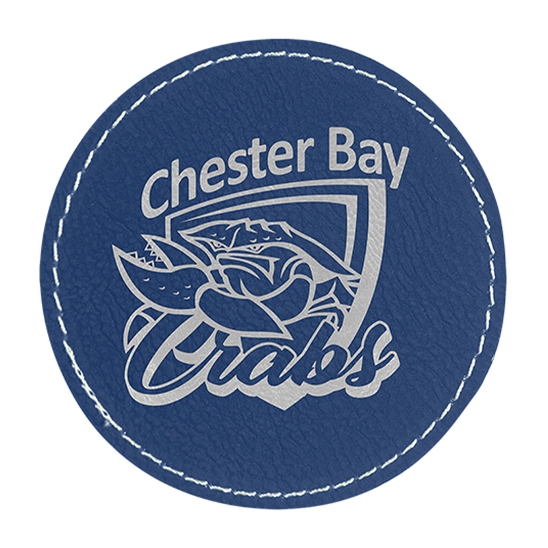 2 1/2' Round Leatherette Patch