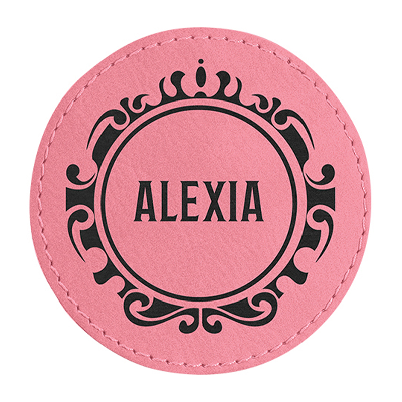 2 1/2' Round Leatherette Patch
