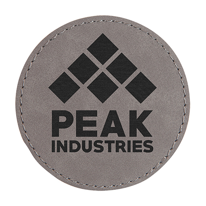 2 1/2' Round Leatherette Patch
