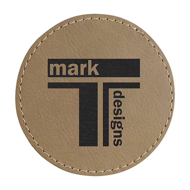 3' Round Leatherette Patches