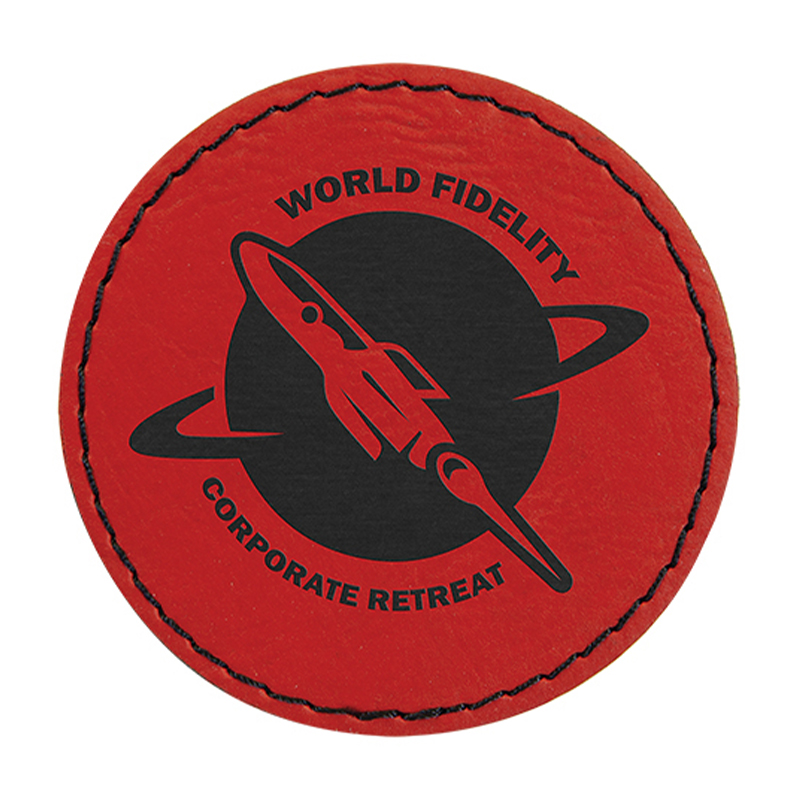 3' Round Leatherette Patches