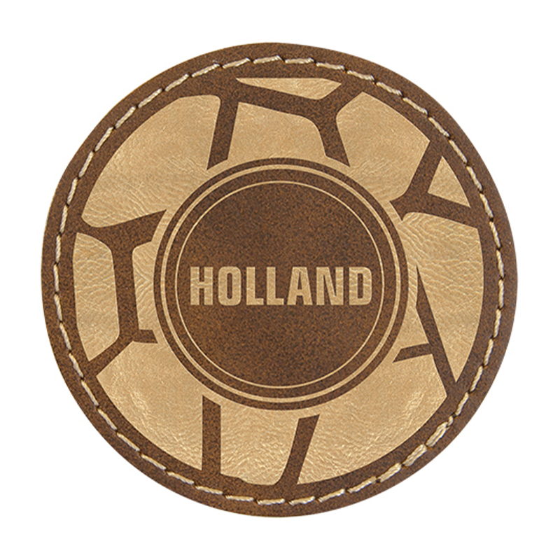 2 1/2' Round Leatherette Patch