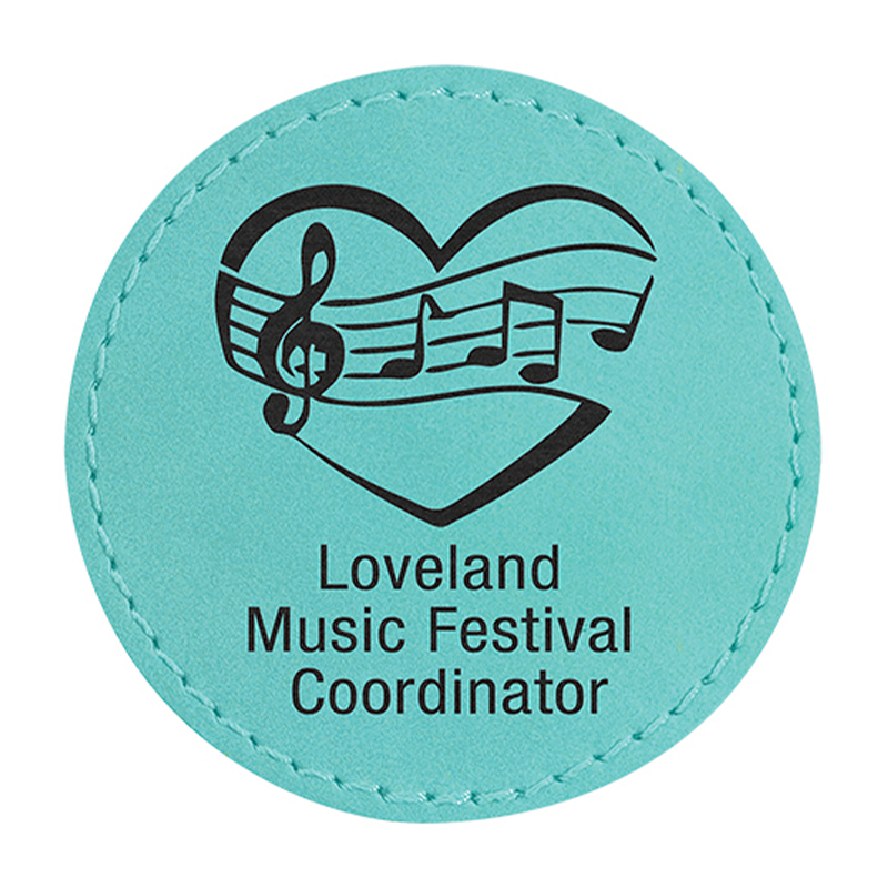 3' Round Leatherette Patches