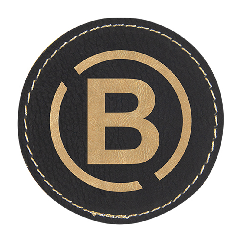 2 1/2' Round Leatherette Patch