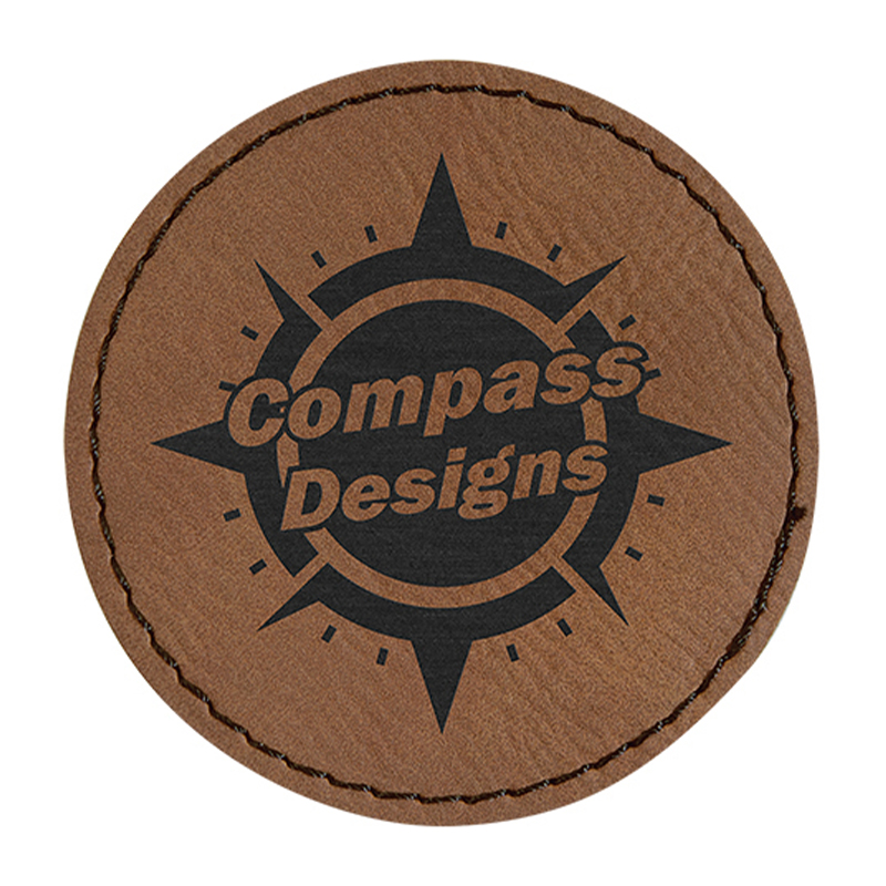 3' Round Leatherette Patches