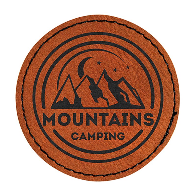 3' Round Leatherette Patches