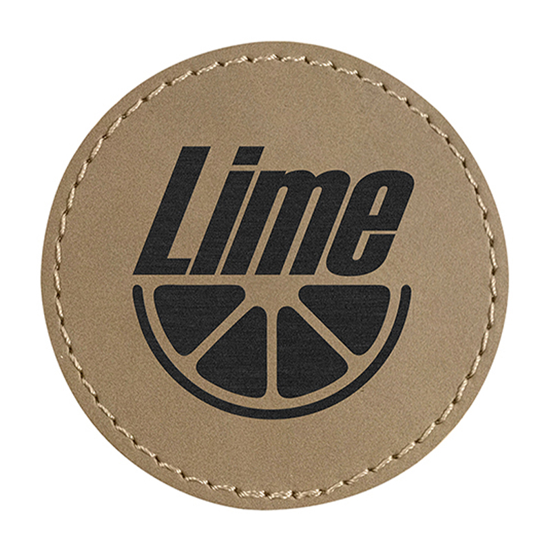 2 1/2' Round Leatherette Patch