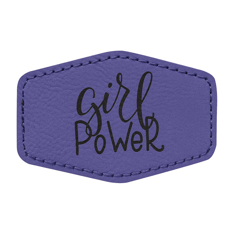 3 1/2' x 2 1/2' Hex Leatherette Patch 3 1/2' x 2 1/2' Hex Leatherette Patch