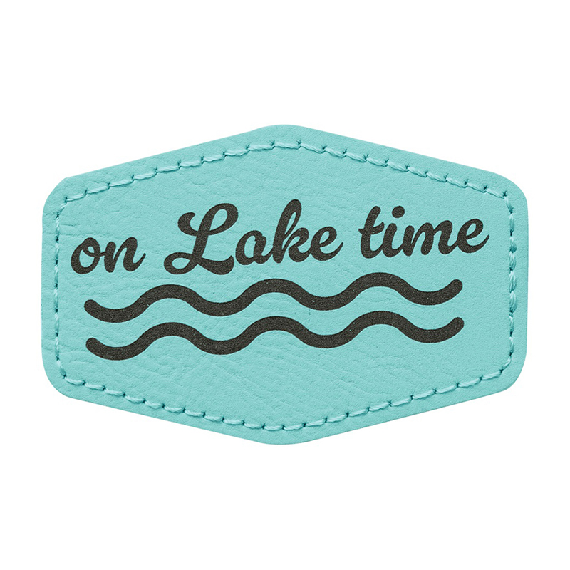 3 1/2' x 2 1/2' Hex Leatherette Patch 3 1/2' x 2 1/2' Hex Leatherette Patch