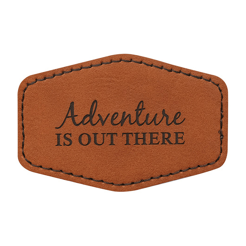 3 1/2' x 2 1/2' Hex Leatherette Patch 3 1/2' x 2 1/2' Hex Leatherette Patch