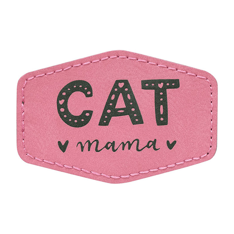 3 1/2' x 2 1/2' Hex Leatherette Patch 3 1/2' x 2 1/2' Hex Leatherette Patch