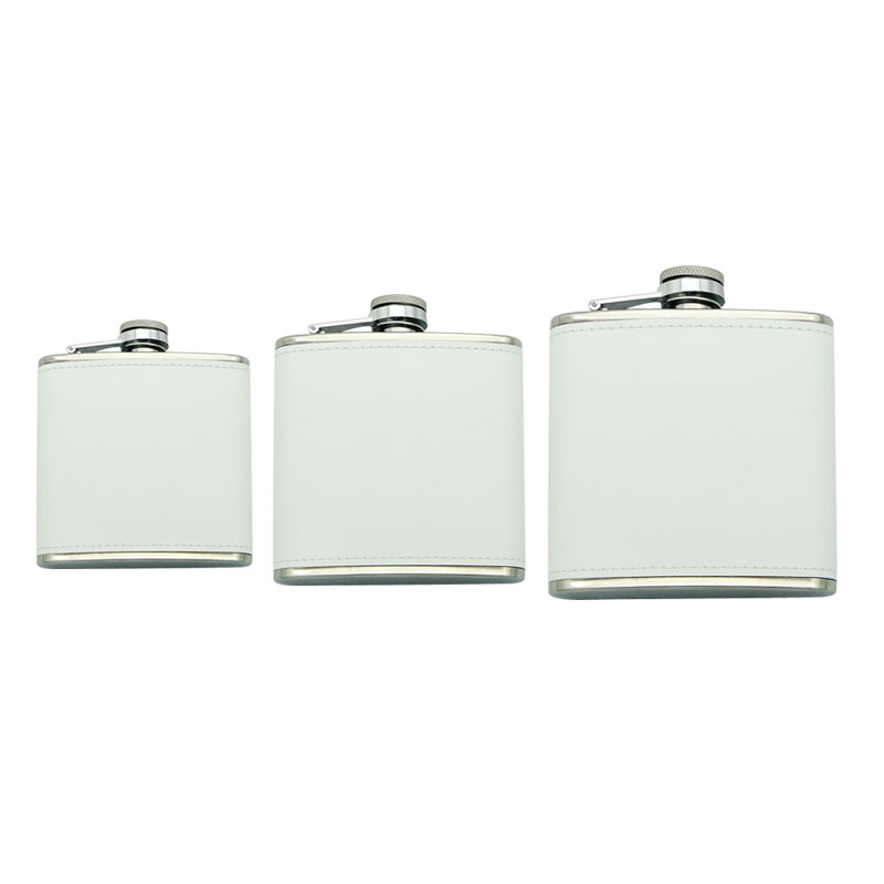 7 oz. Sublimation Leatherette Stainless Steel Flask 7 oz. Sublimation Leatherette Stainless Steel Flask