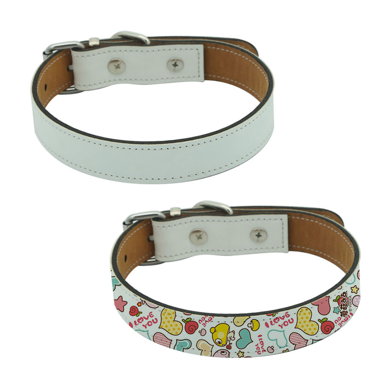 Sublimation Leatherette Dog Collar - L