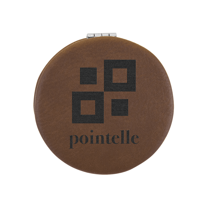 laserable leatherette Compact Mirror laserable leatherette Compact Mirror