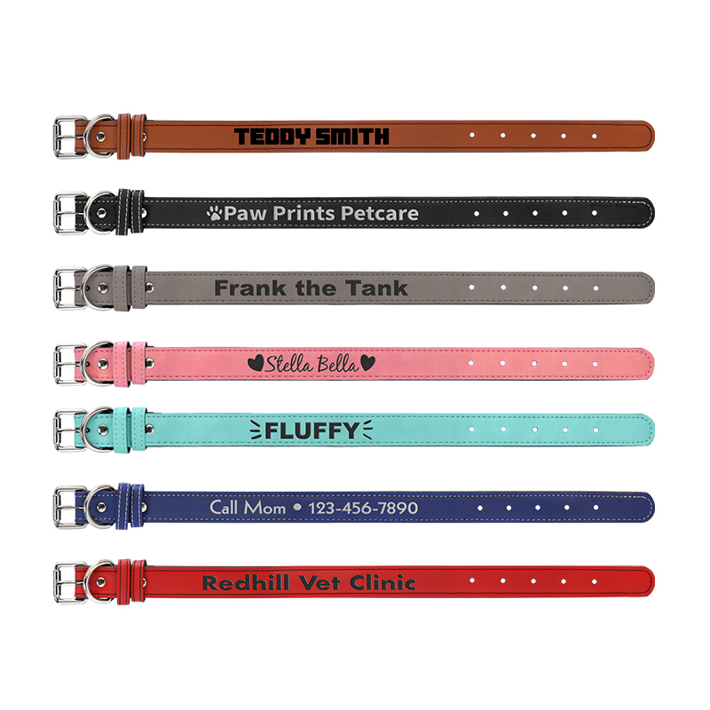 15' x 3/4' Leatherette Pet Collars