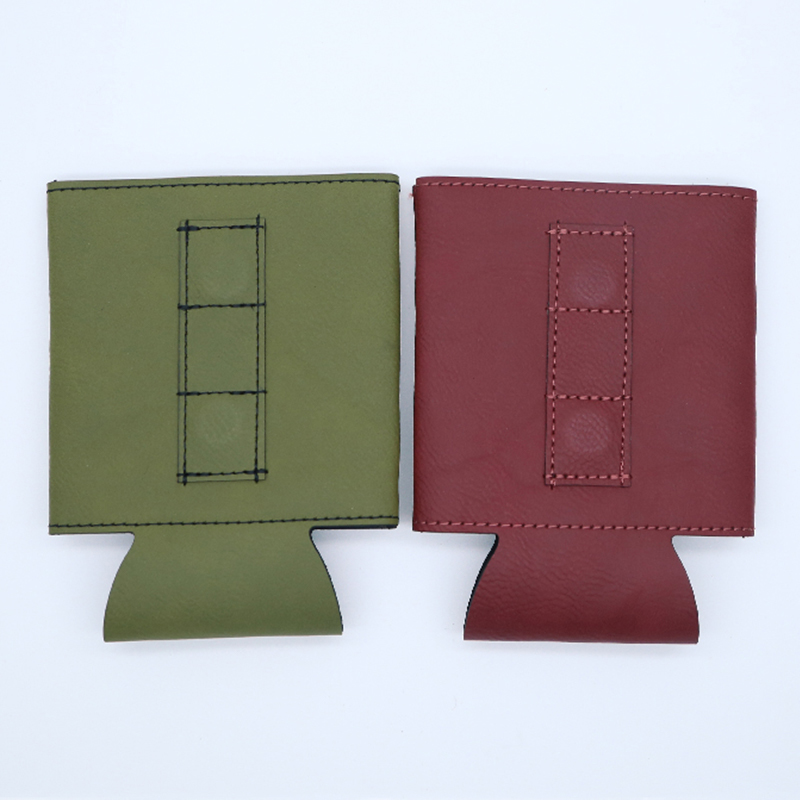 Laserable Leatherette Beverage Holder na may Magnet Laserable Leatherette Beverage Holder na may Magnet