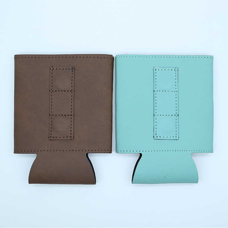 Laserable Leatherette Beverage Holder na may Magnet Laserable Leatherette Beverage Holder na may Magnet
