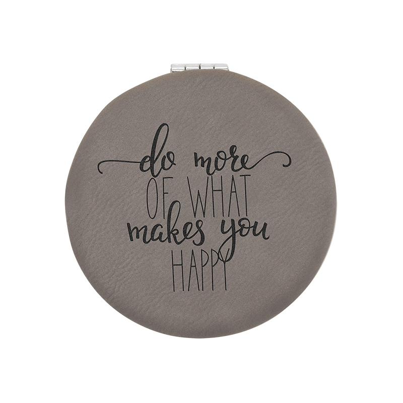 laserable leatherette Compact Mirror laserable leatherette Compact Mirror