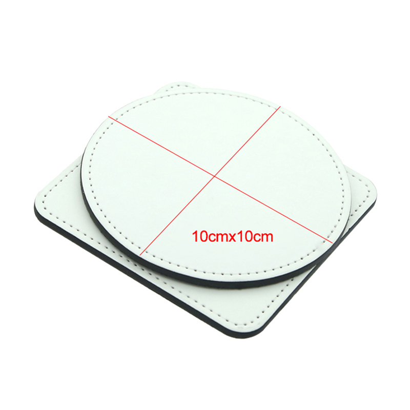Sublimation PU Leather Mug Coaster -Bilog