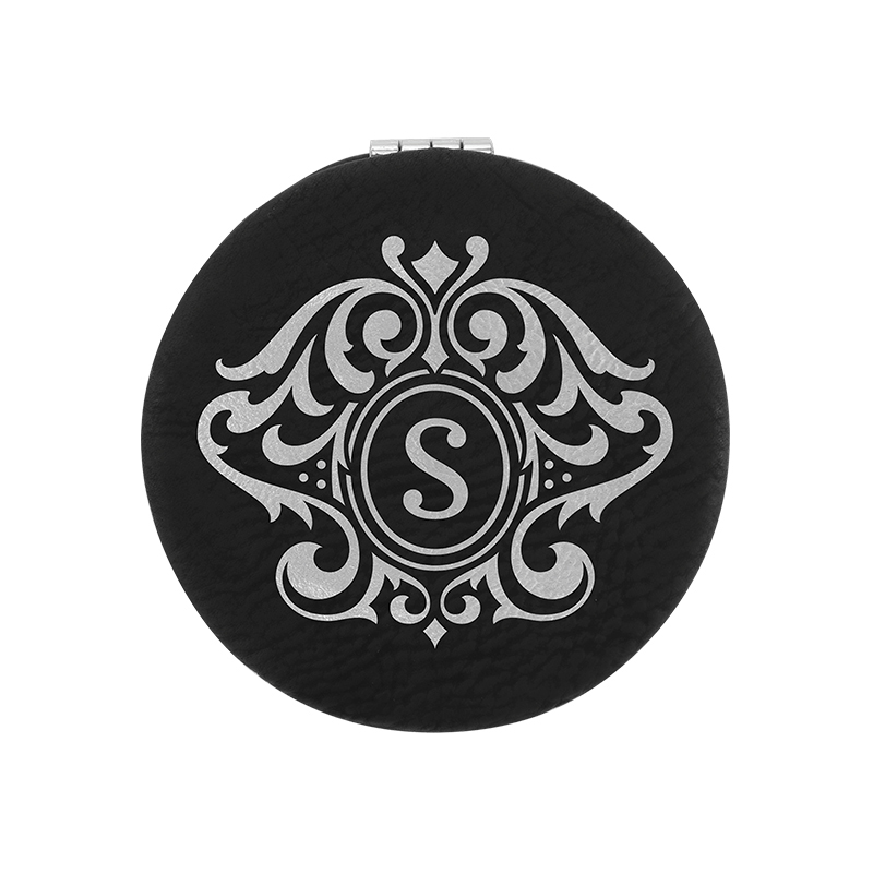 laserable leatherette Compact Mirror laserable leatherette Compact Mirror