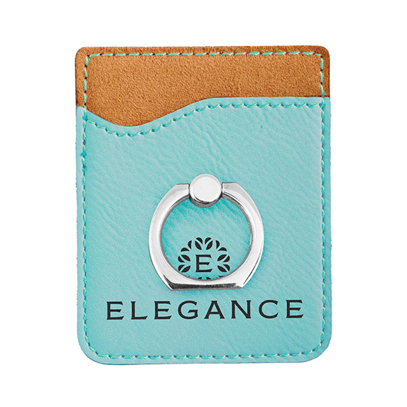 Laserable Leatherette Phone Wallet na may Ring Laserable Leatherette Phone Wallet na may Ring