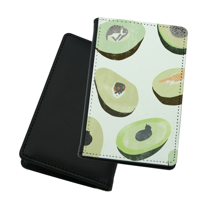 Sublimation Leatherette Passport Case na may panloob na PU Leather