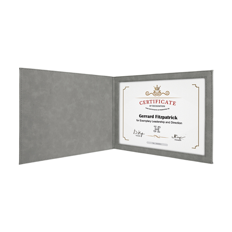 Laserable Leatherette Certificate Holders Laserable Leatherette Certificate Holders