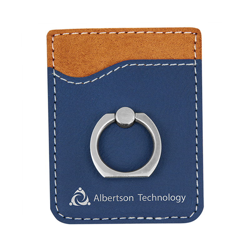 Laserable Leatherette Phone Wallet na may Ring Laserable Leatherette Phone Wallet na may Ring