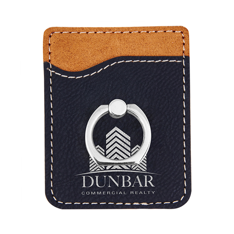Laserable Leatherette Phone Wallet na may Ring Laserable Leatherette Phone Wallet na may Ring