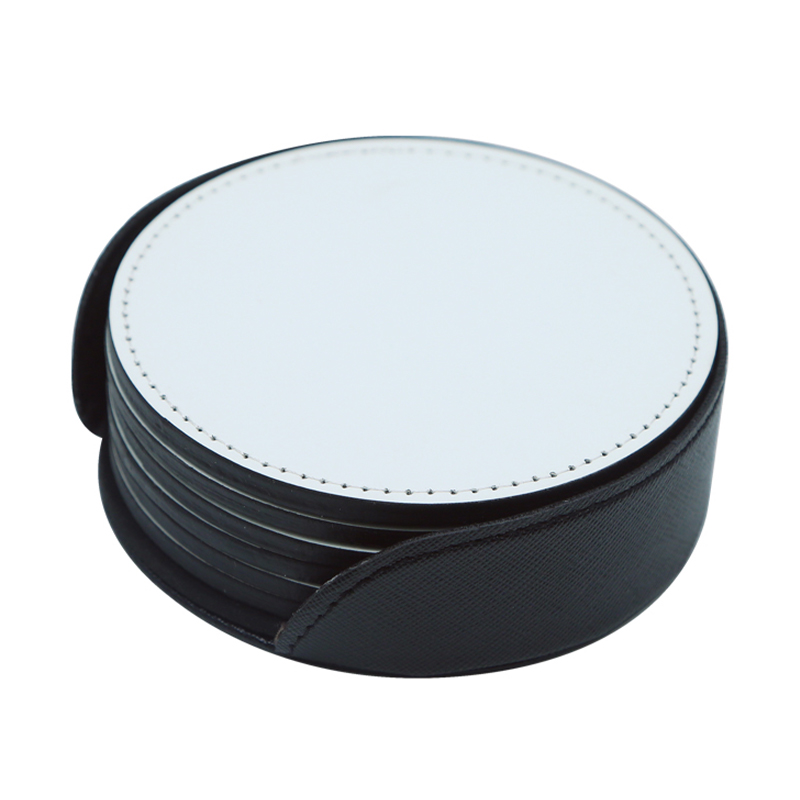 Sublimation PU Leather Mug Coaster -Bilog