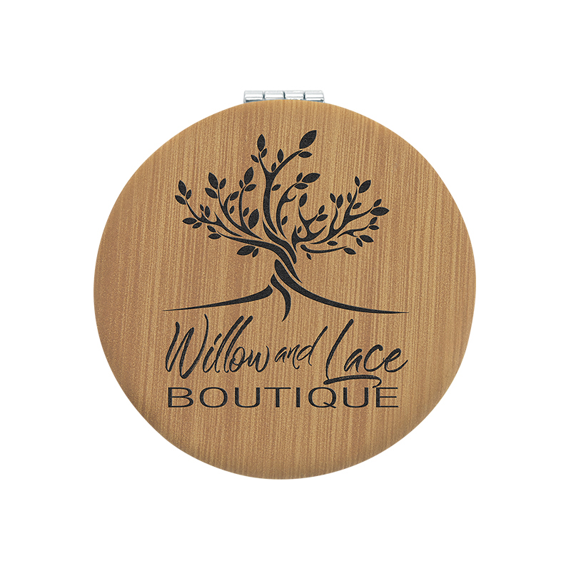 laserable leatherette Compact Mirror laserable leatherette Compact Mirror