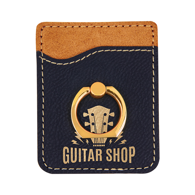 Laserable Leatherette Phone Wallet na may Ring Laserable Leatherette Phone Wallet na may Ring
