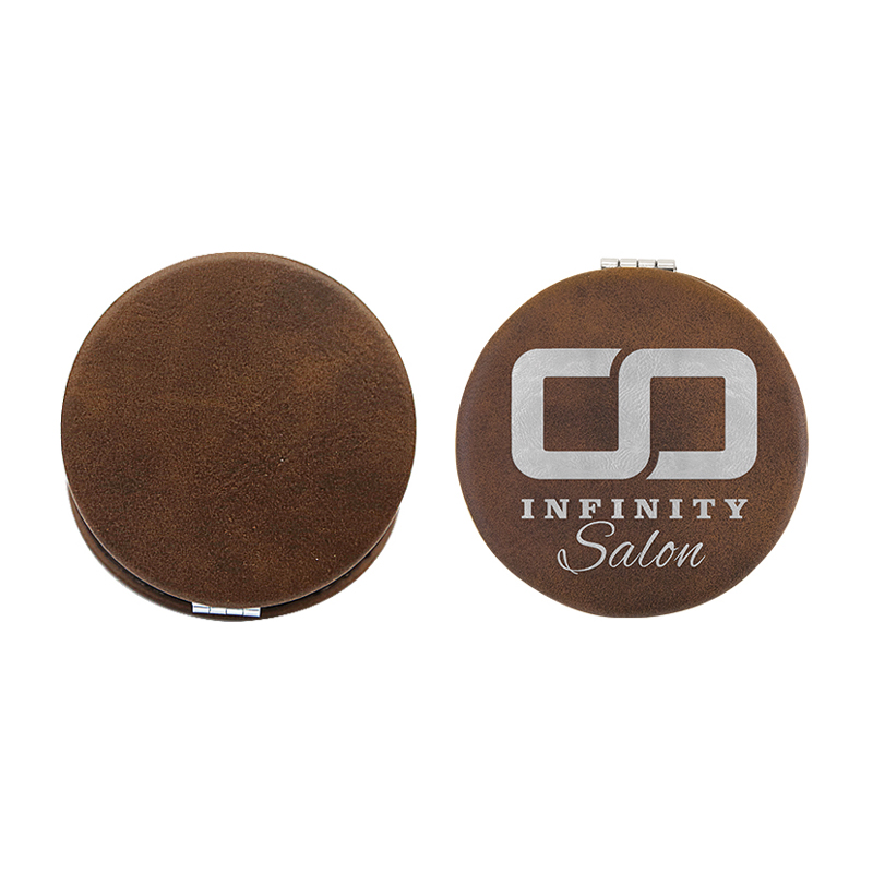 laserable leatherette Compact Mirror laserable leatherette Compact Mirror