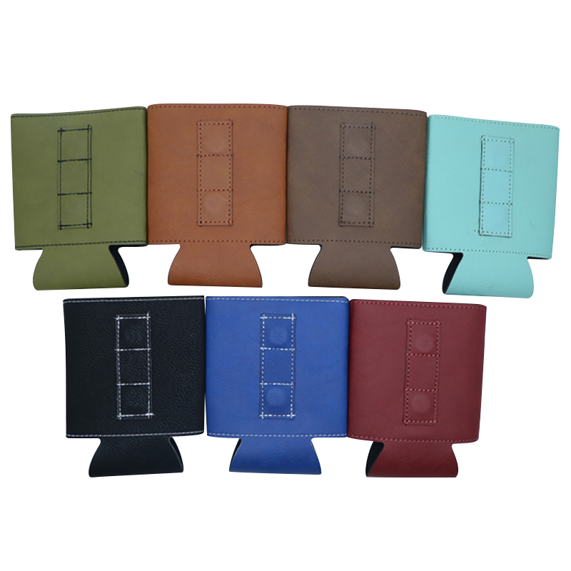 Laserable Leatherette Beverage Holder na may Magnet Laserable Leatherette Beverage Holder na may Magnet