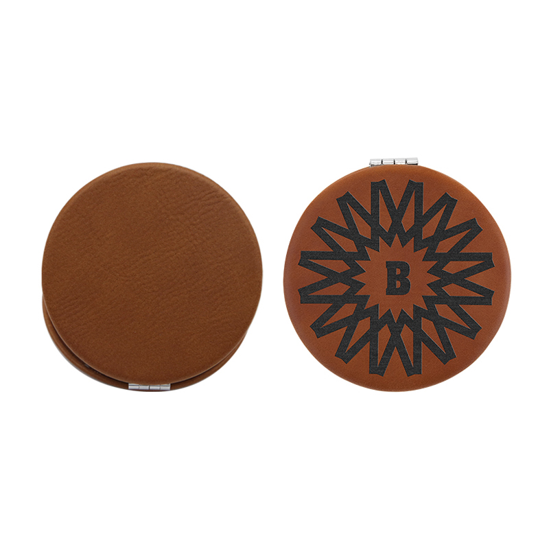laserable leatherette Compact Mirror laserable leatherette Compact Mirror