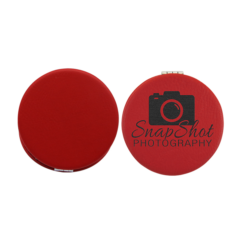 laserable leatherette Compact Mirror laserable leatherette Compact Mirror