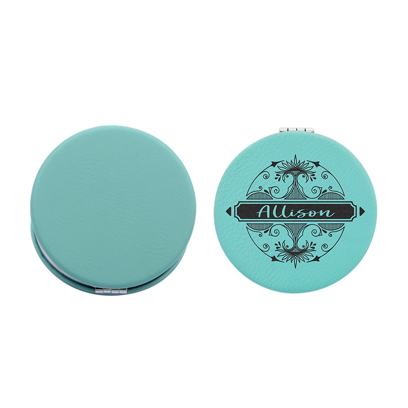 laserable leatherette Compact Mirror laserable leatherette Compact Mirror