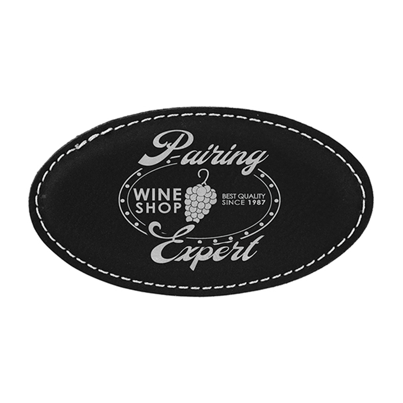 Laserable Leatherette Oval Badge Blank na may Magnet Laserable Leatherette Oval Badge Blank na may Magnet