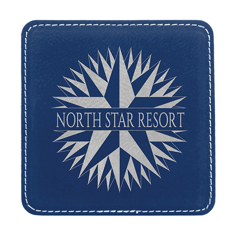 4' x 4' Square Leatherette Coaster