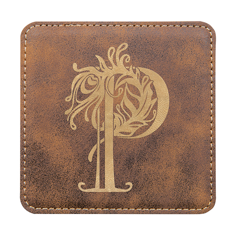 4' x 4' Square Leatherette Coaster