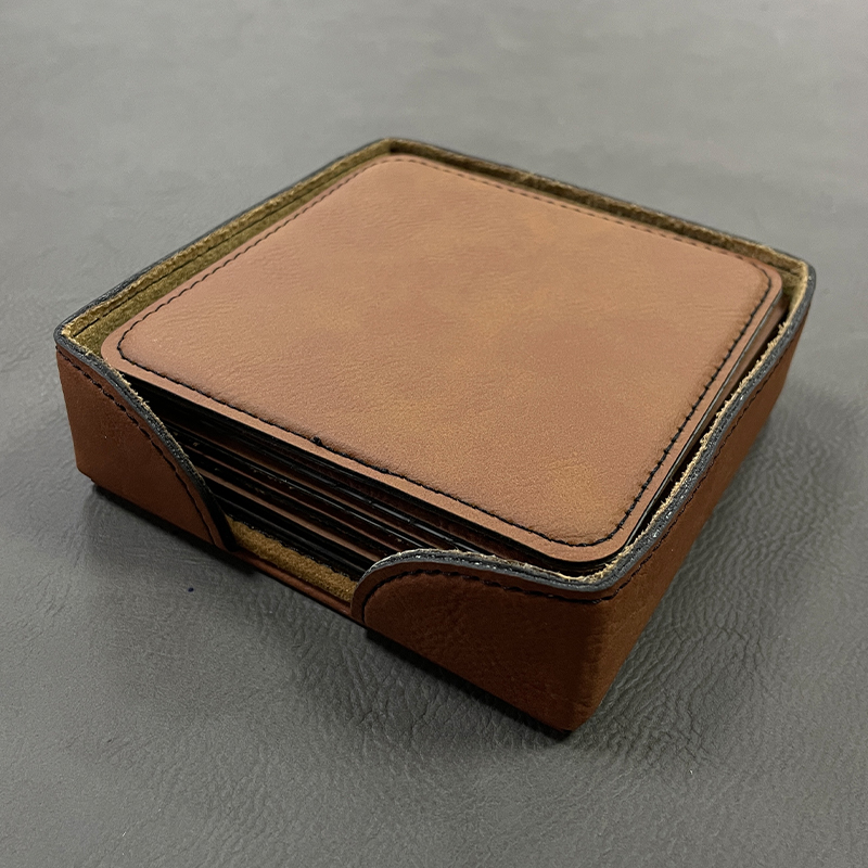 4' x 4' Square Leatherette Coaster