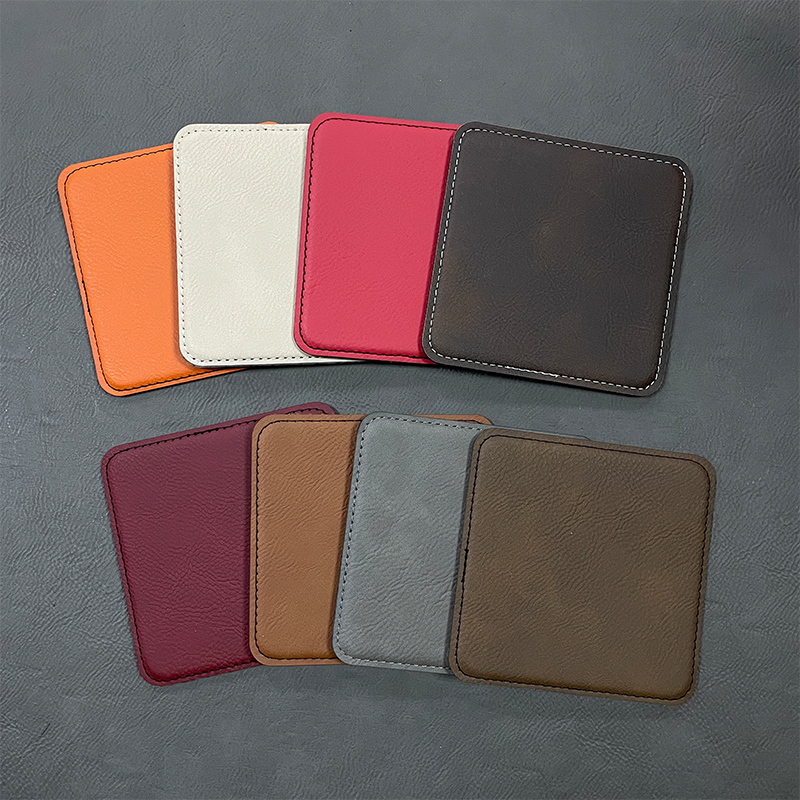 4' x 4' Square Leatherette Coaster